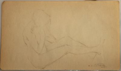 Estudio de desnudo recostado